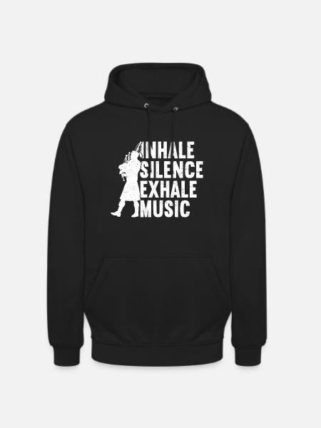 Bagpipe Bagpiper Bagpipes - Unisex Hoodie - black