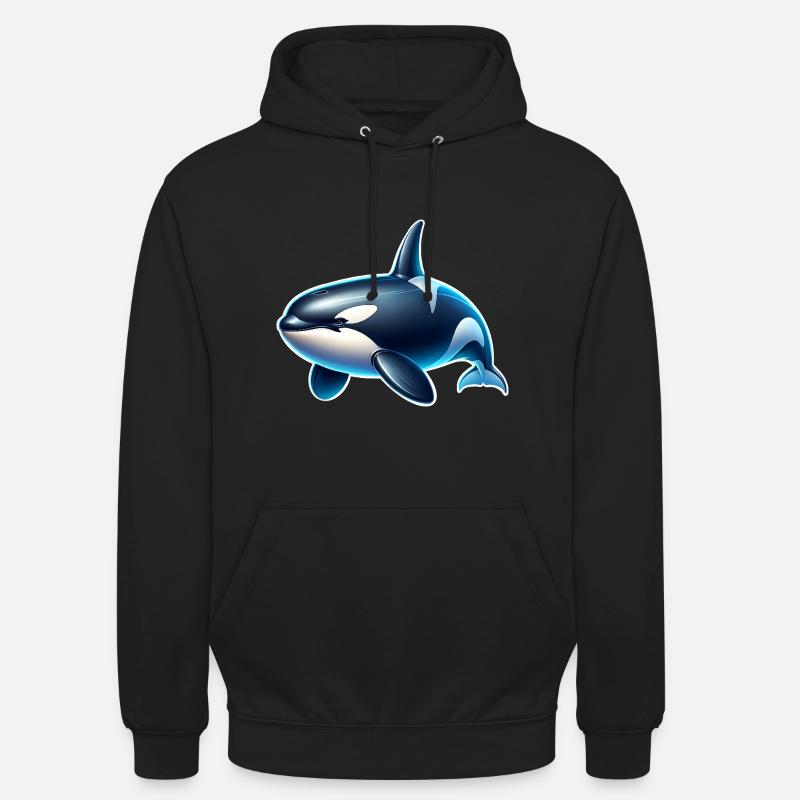 Orca Killer Whale - Unisex Hoodie - black