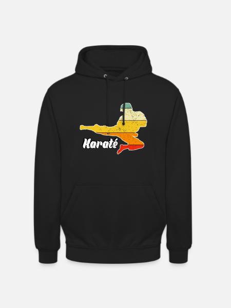 Karaté - Sweat-shirt à capuche unisexe - noir