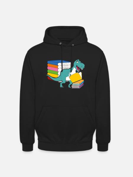 Dinosaur Books Future Paleontologist Dinosaurs - Unisex Hoodie - black