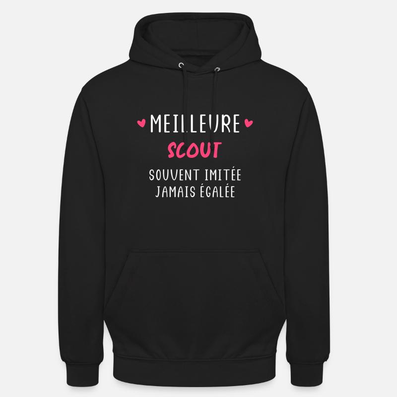 Souvent imitée Meilleure scout - Sweat-shirt à capuche unisexe - noir
