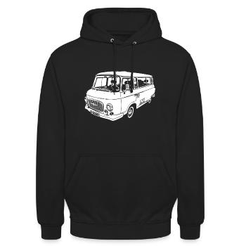 B1000 B-One Thousand DDR Transporteur de bus - Sweat-shirt à capuche unisexe - noir - Devant - Alina (178cm) & Michal (187cm)