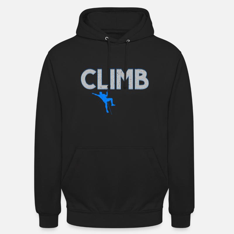 Boulderer Escalade Alpinisme Bloc - Sweat-shirt à capuche unisexe - noir
