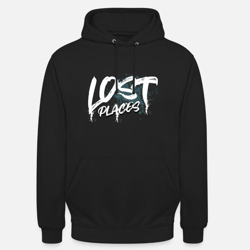Lieux perdus - Sweat-shirt à capuche unisexe - noir