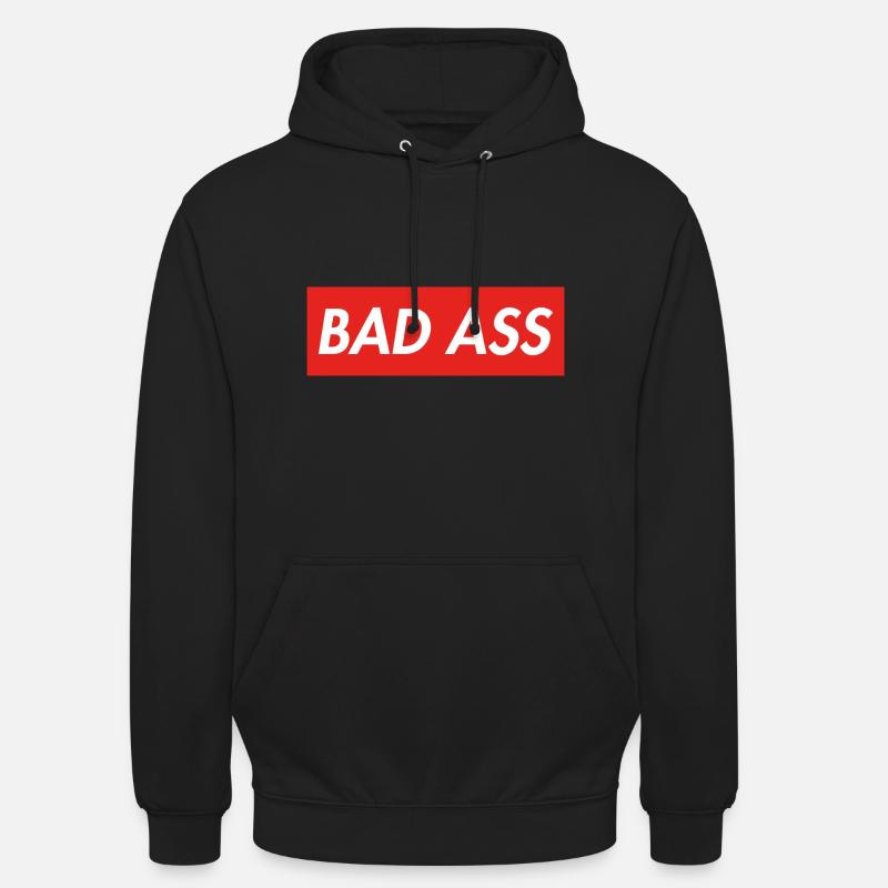 Bad Ass - Sweat-shirt à capuche unisexe - noir