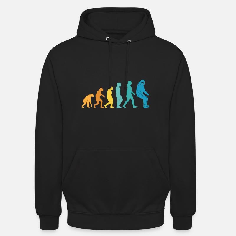 Evolution-Snowboarder - Unisex Hoodie - Schwarz