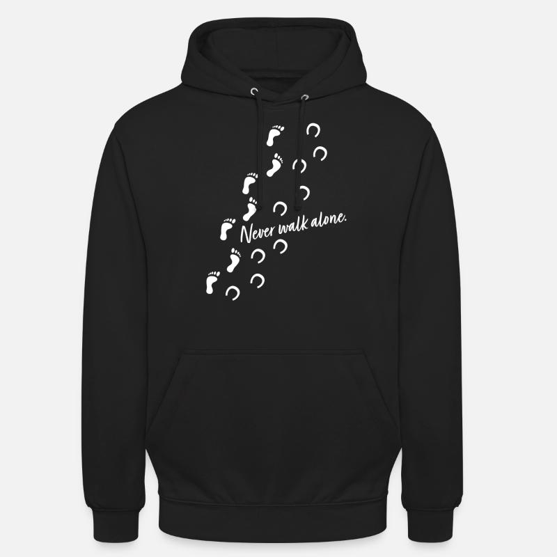 Reiterin Geschenk - never walk alone - Unisex Hoodie - Schwarz