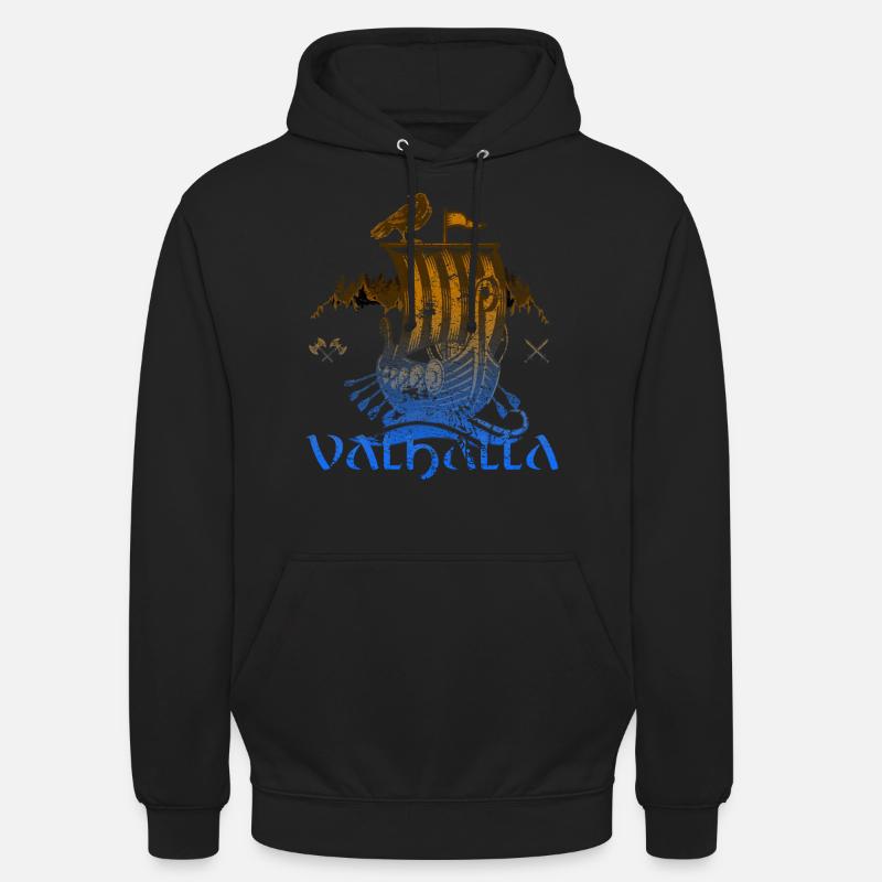 Valhalla Viking Vikings Bjoern Eisenseite - Unisex Hoodie - Schwarz