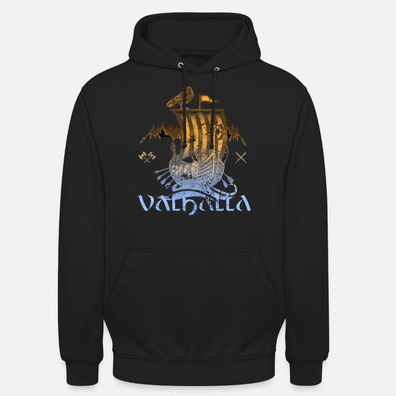 Valhalla Viking Vikings Bjoern Eisenseite - Unisex Hoodie - Schwarz