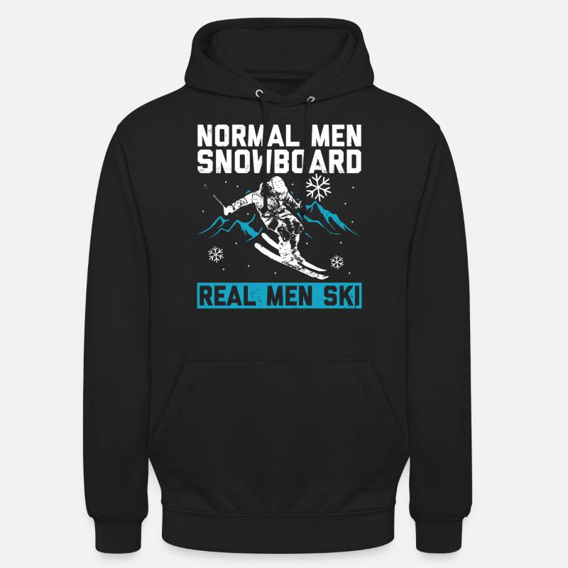 Ski - Sweat-shirt à capuche unisexe - noir