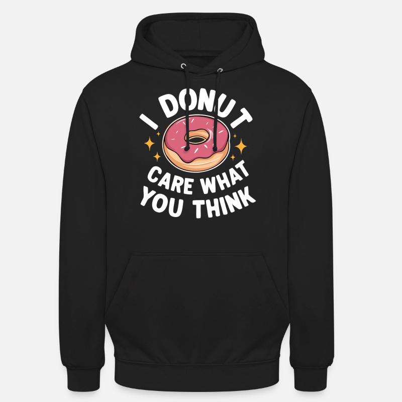 Donut Donuts Candy Bagel - Unisex Hoodie - black