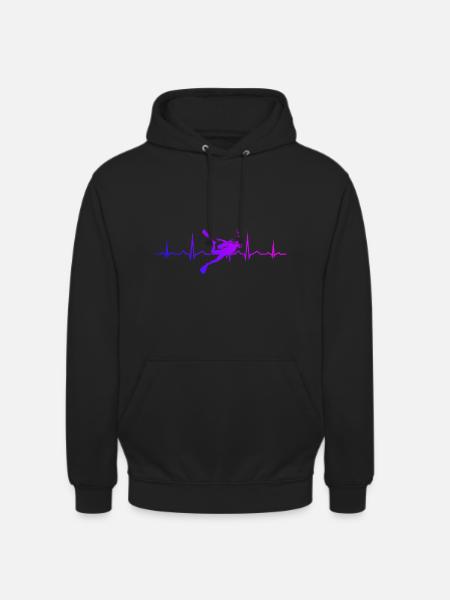 Free Dive Scuba Diver Scuba Diving Diver - Uniseks hoodie - zwart