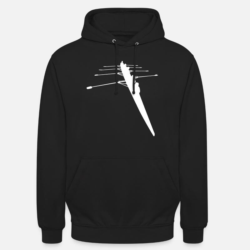 Ruderer - 4er Ruderboot - Unisex Hoodie - Schwarz