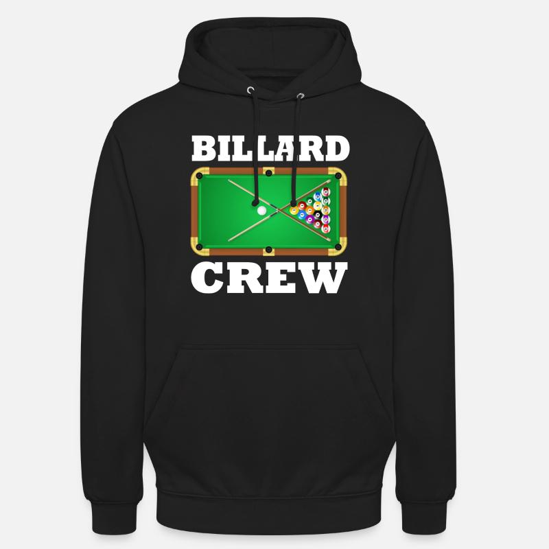 Équipage de billard - Sweat-shirt à capuche unisexe - noir