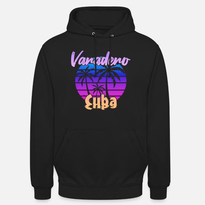 Varadero Cuba Coucher de soleil - Sweat-shirt à capuche unisexe - noir