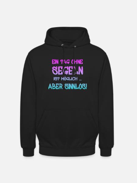 Segeln - Unisex Hoodie - Schwarz