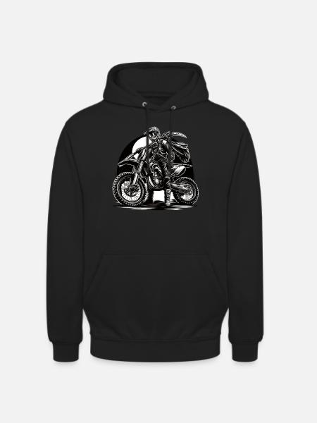 Cavalier de minuit - Sweat-shirt à capuche unisexe - noir