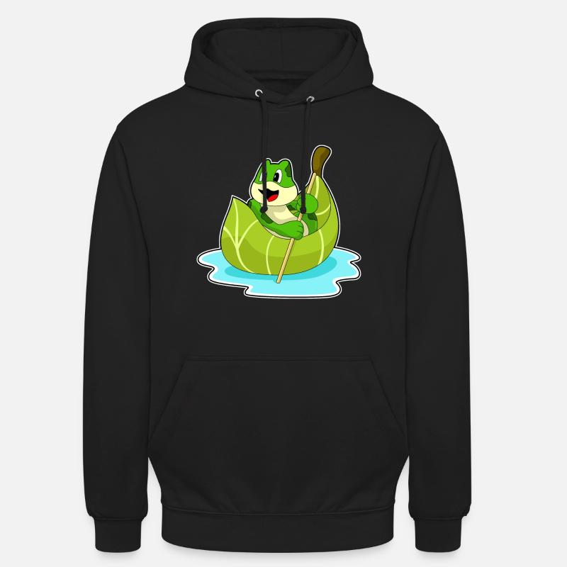 Frosch Boot - Unisex Hoodie - Schwarz