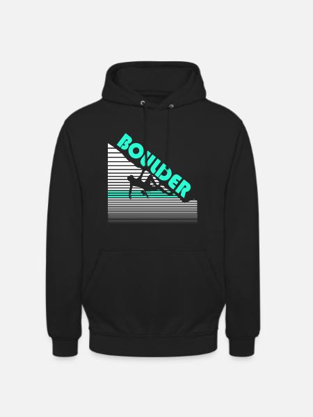 bouldering - Sweat-shirt à capuche unisexe - noir