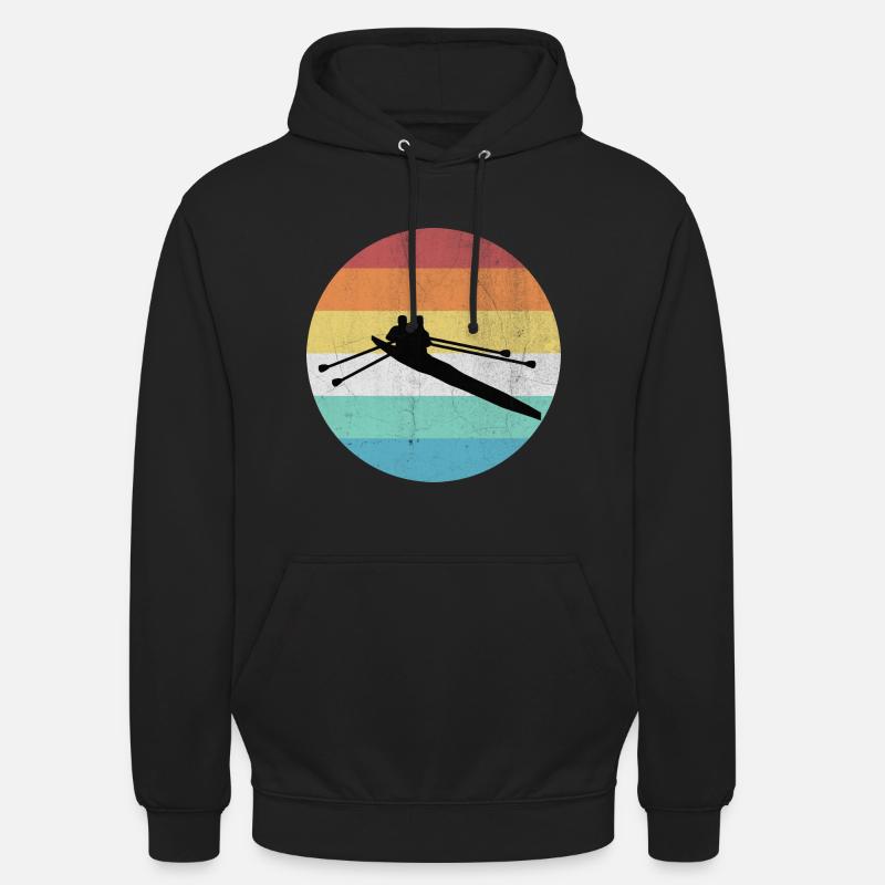 Équipe d'aviron - Sweat-shirt à capuche unisexe - noir