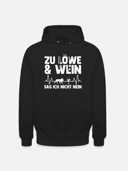 Löwe Löwen - Unisex Hoodie - Schwarz