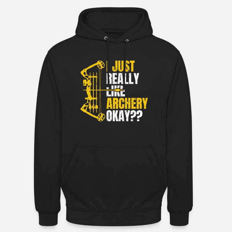 Bogenschießen Bogenschütze - Unisex Hoodie - Schwarz