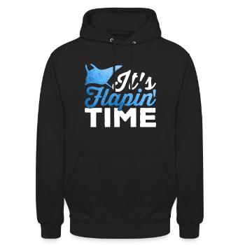 Manta Ray Flapin Time Manta Rays Lover Stingray - Unisex Hoodie - Schwarz - Vorne - Alina (178cm) & Michal (187cm)