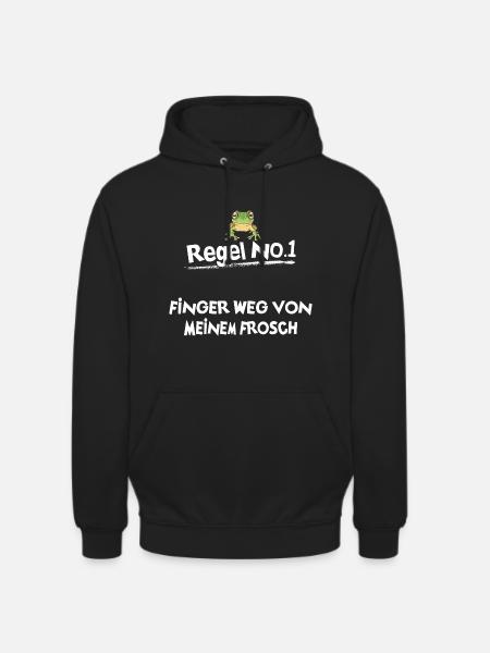 Frösche Frosch - Unisex Hoodie - Schwarz