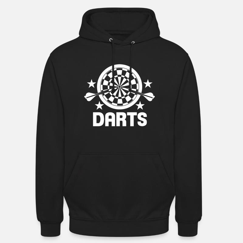 Le jeu de fléchettes - Sweat-shirt à capuche unisexe - noir