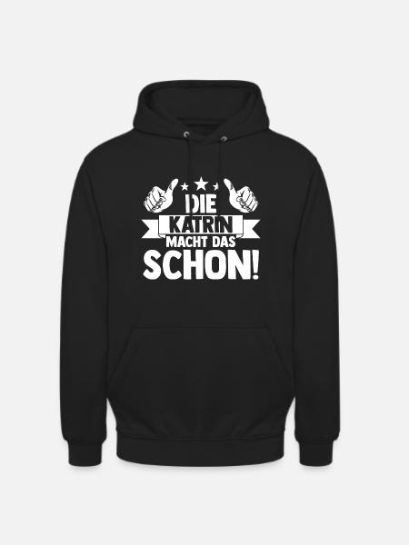 Katrin - Unisex Hoodie - Schwarz