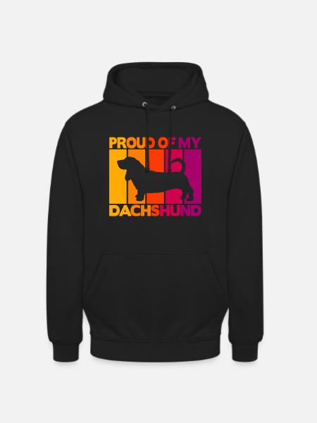 Proud of my dachshund - Unisex Hoodie - black
