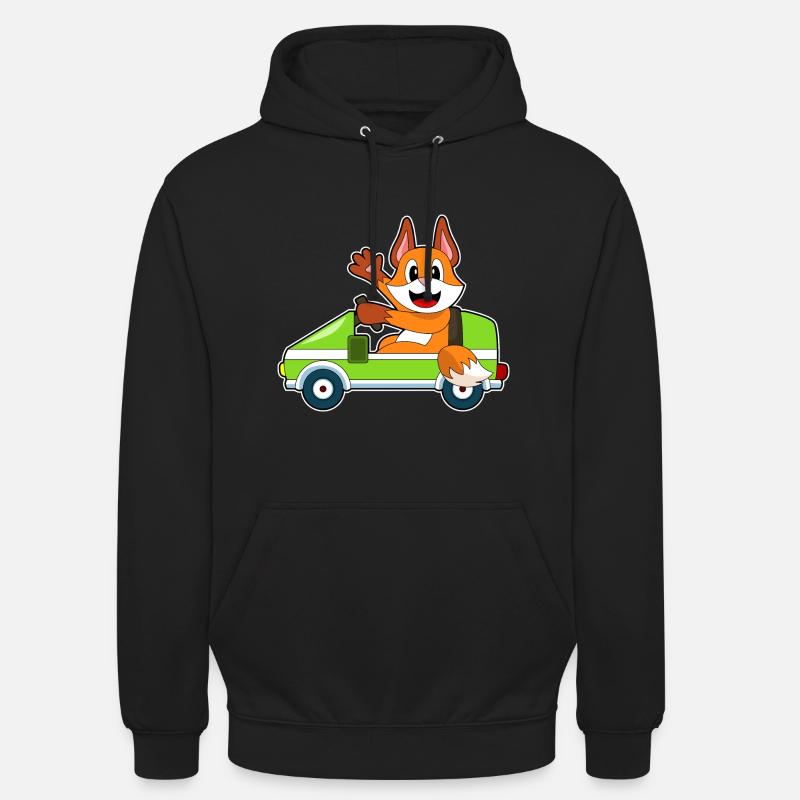 Fuchs Auto - Unisex Hoodie - Schwarz