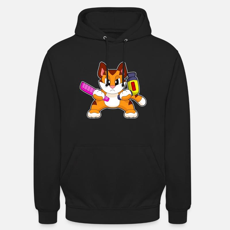 Tiger Coiffeur Peigne Sèche-cheveux - Sweat-shirt à capuche unisexe - noir
