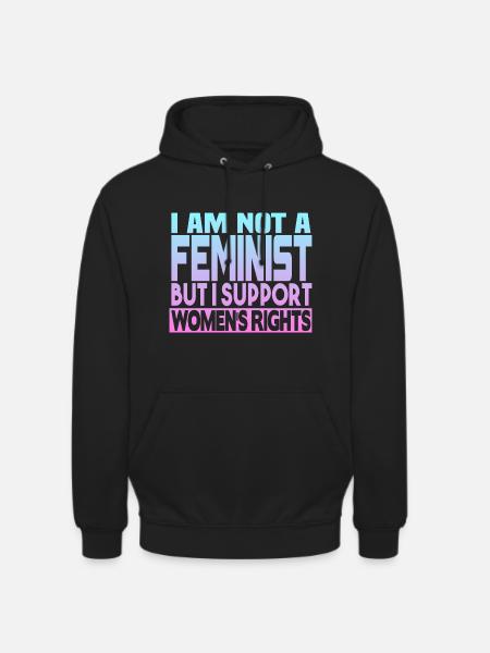 Supports women's rights - Unisex Hoodie - black