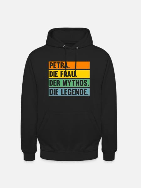 Name Petra - Unisex Hoodie - Schwarz