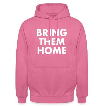 Bring them home - Sweat-shirt à capuche unisexe - rose - Devant - Alina (178cm) & Michal (187cm)