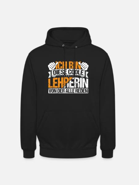 Coole Lehrerin - Unisex Hoodie - Schwarz