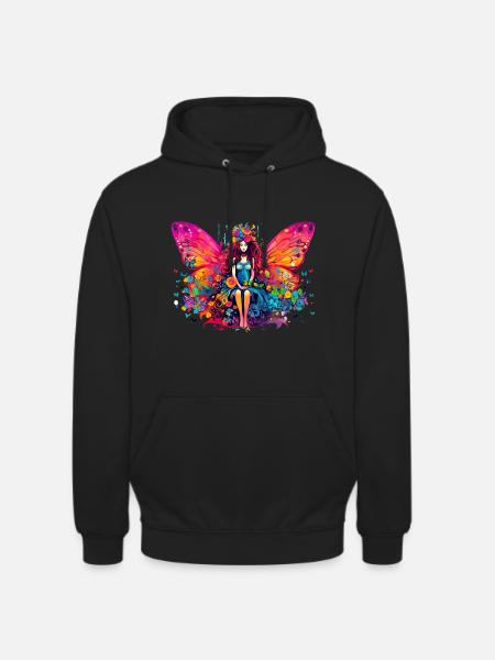 schmetterling - Unisex Hoodie - Schwarz
