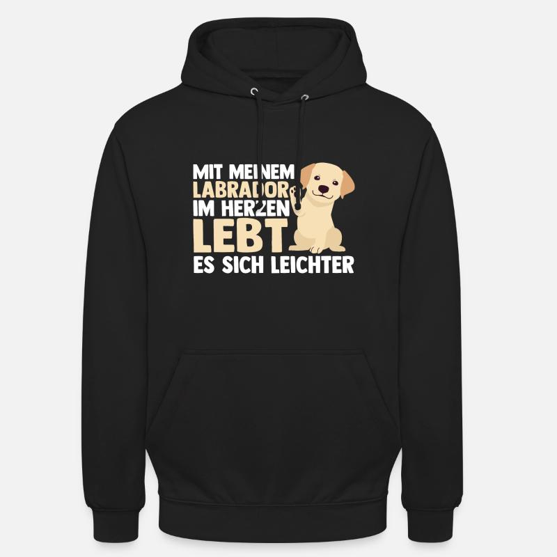 Hund Labrador - Unisex Hoodie - Schwarz