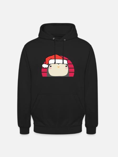 Christmas Penguin - Unisex Hoodie - black