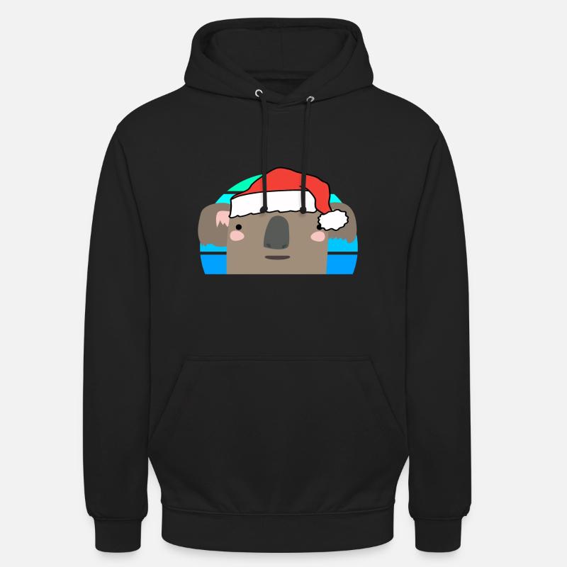 Koala de Noël - Sweat-shirt à capuche unisexe - noir