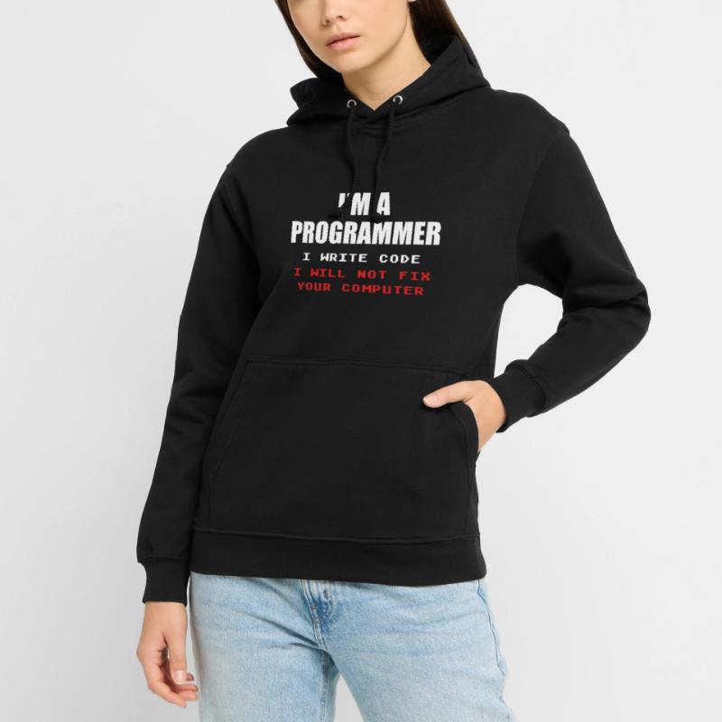 Programmeur Geek Programmeur Programmeur Informatique Codeur L Sweat-shirt à capuche unisexe