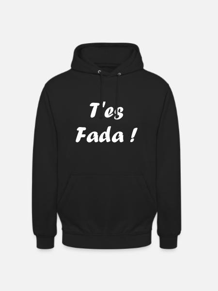 fada - Sweat-shirt à capuche unisexe - noir