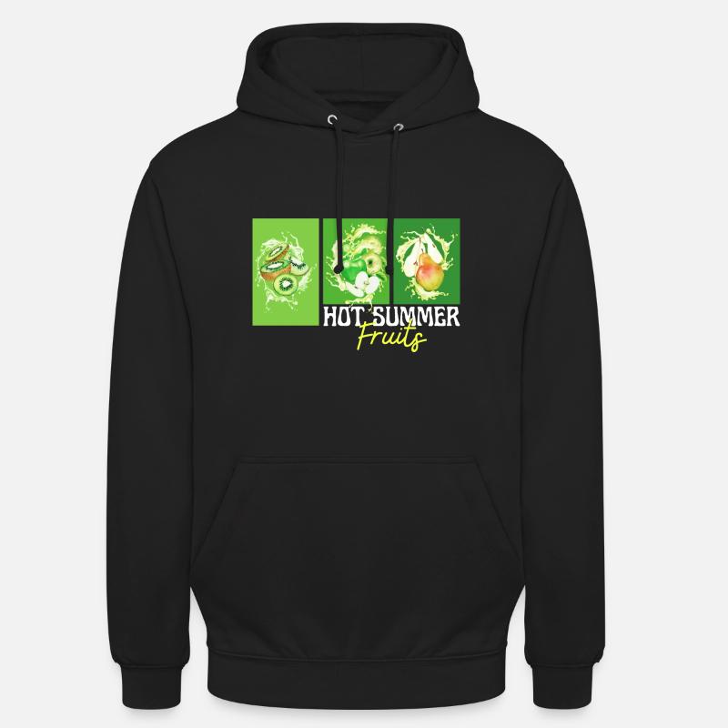 Fruits chauds d’été - Sweat-shirt à capuche unisexe - noir