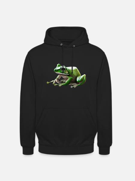 Rain Frog Water Drop Frog - Unisex Hoodie - black