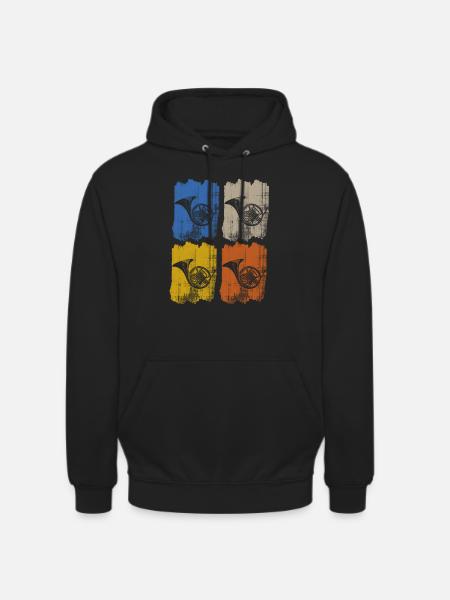 corne - Sweat-shirt à capuche unisexe - noir