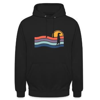 Erdmännchen - Unisex Hoodie - Schwarz - Vorne - Alina (178cm) & Michal (187cm)