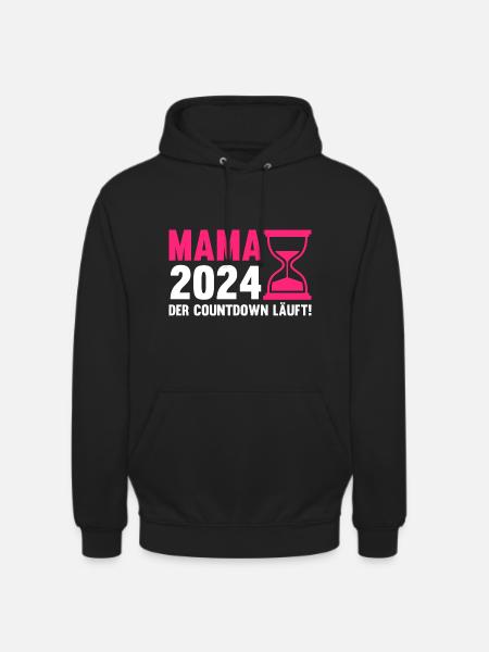 Werdende Mama 2024 - Unisex Hoodie - Schwarz