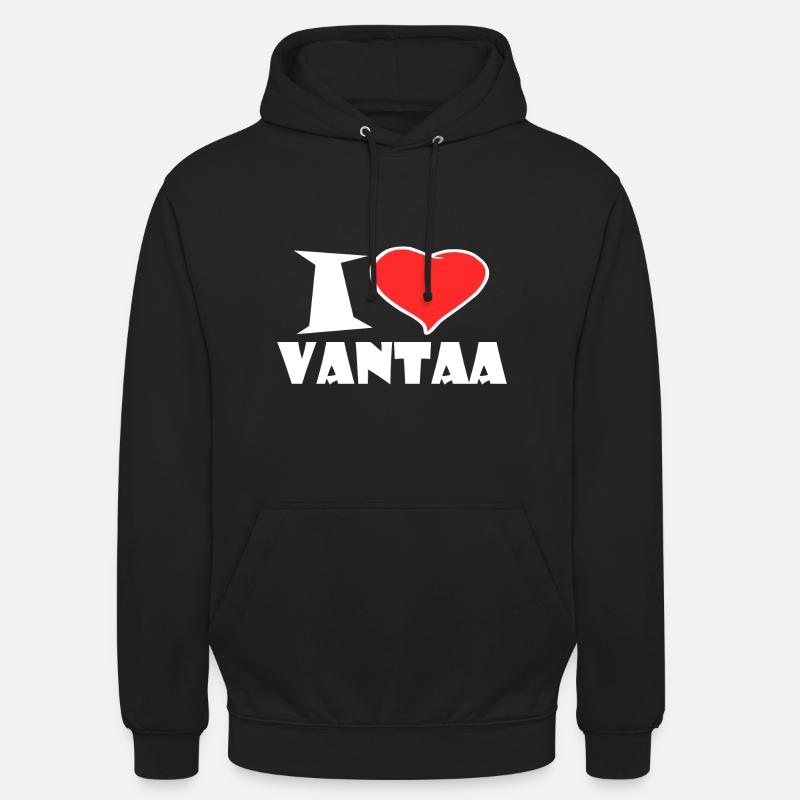 Vantaa - Sweat-shirt à capuche unisexe - noir