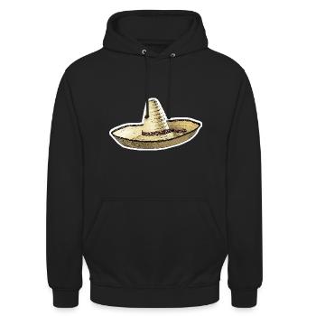 Sombrero - Unisex Hoodie - Schwarz - Vorne - Alina (178cm) & Michal (187cm)